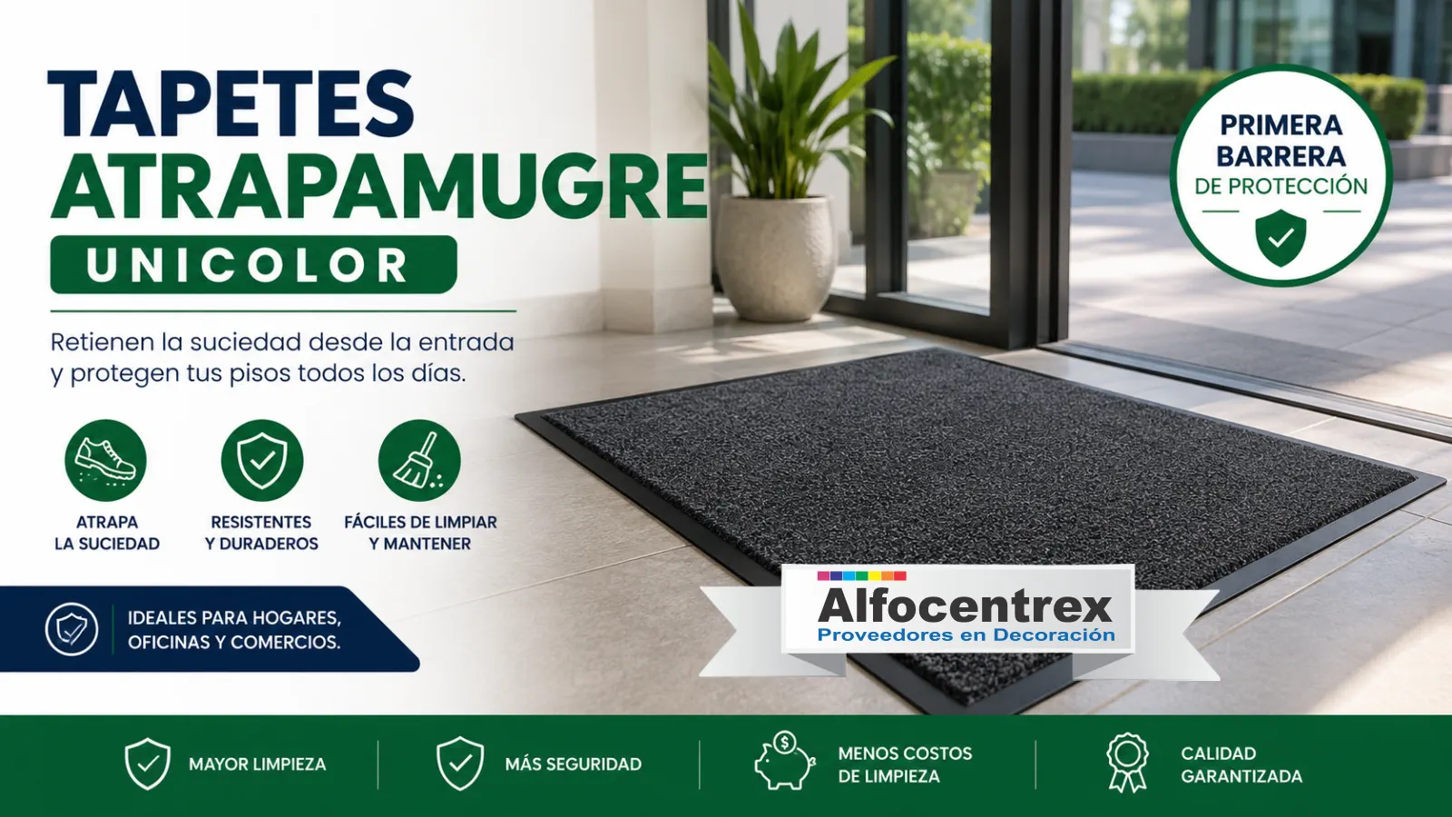 Tapetes Atrapamugre Unicolor Alfocentrex