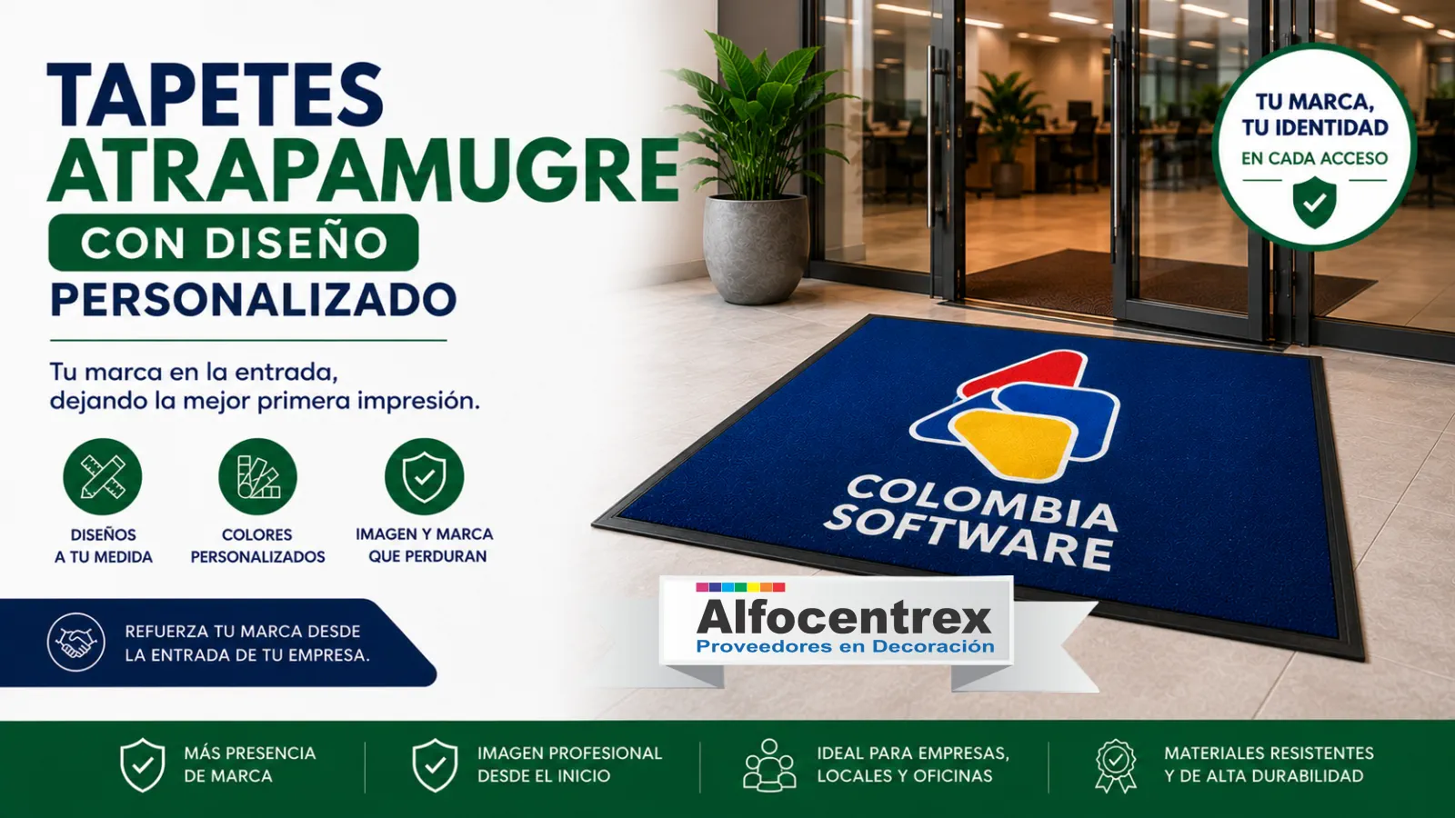 Tapetes Atrapamugre Unicolor Alfocentrex