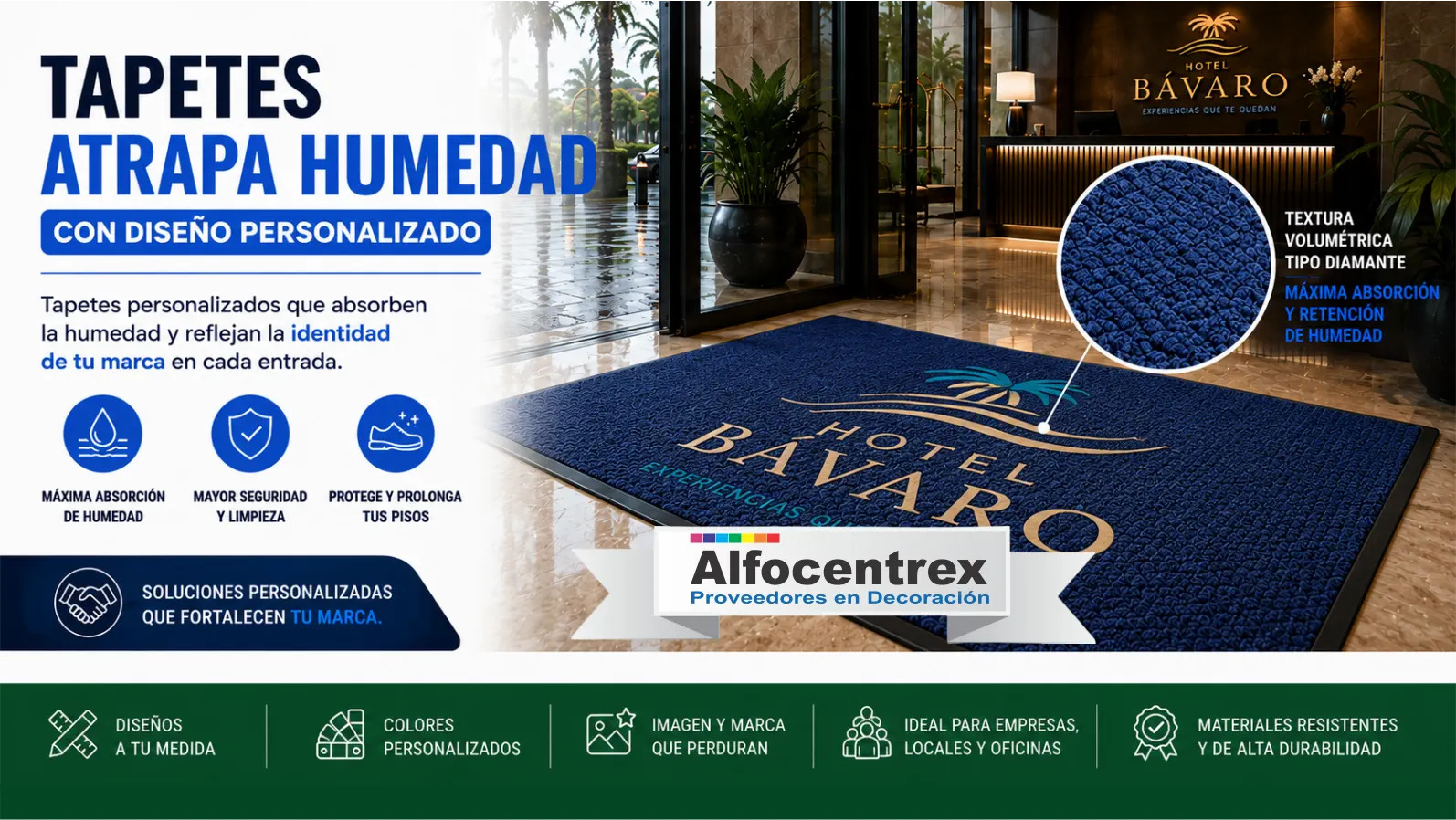 Tapetes Atrapa Humedad Personalizados Alfocentrex