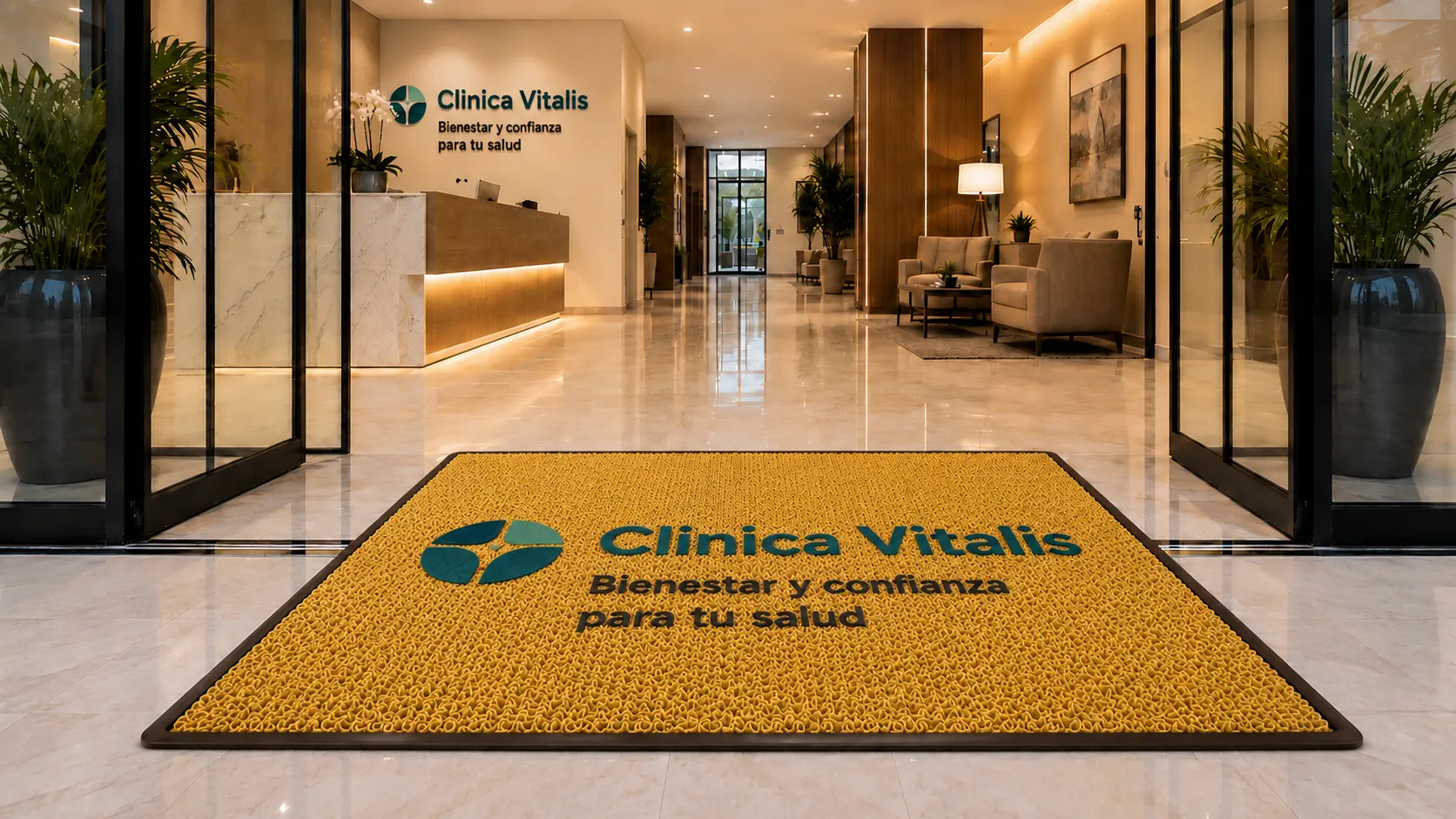 Tapete Atrapamugre con diseño Alfocentrex Colombia
