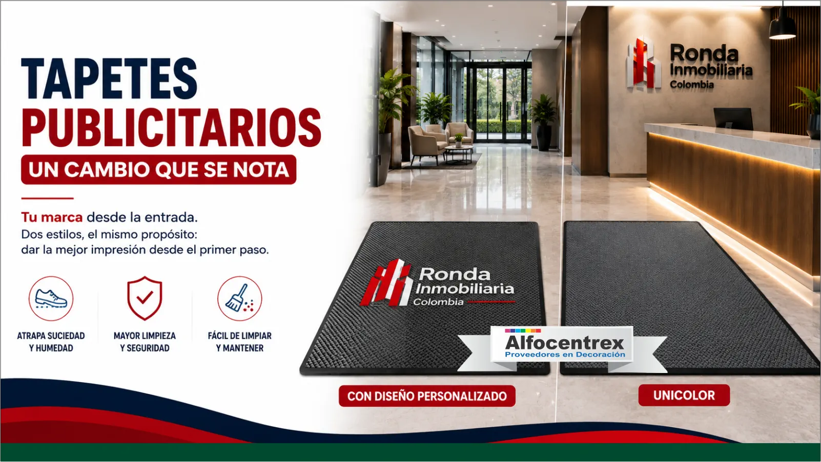 Tapetes Publicitarios Duo Alfocentrex