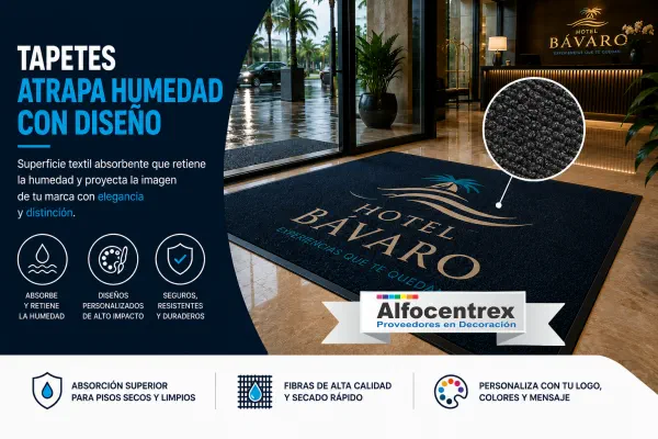 Tapete Atrapa Humedad con Diseño Alfocentrex