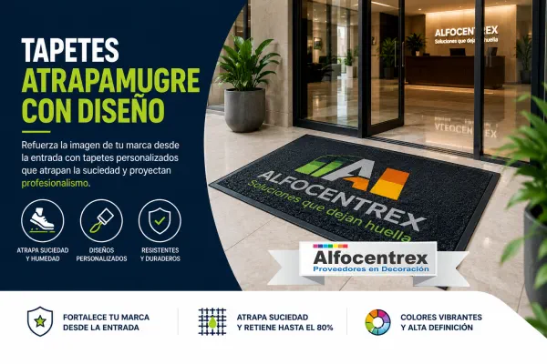 Tapete Atrapamugre con Diseño Alfocentrex Colombia Tapete Atrapamugre con Diseño Alfocentrex Colombia